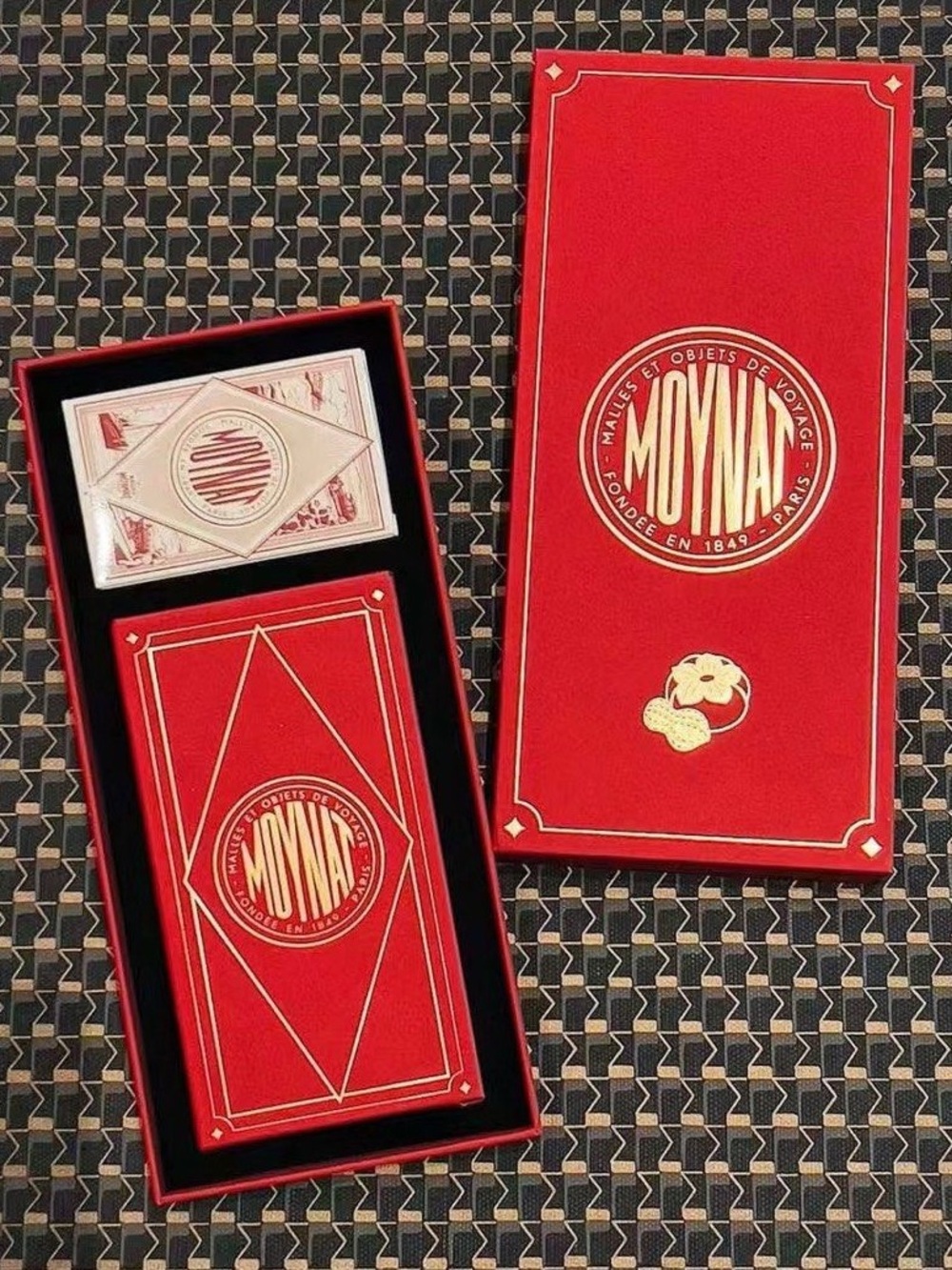 Moynat Paris Set: Deck of Cards & Red Envelopes